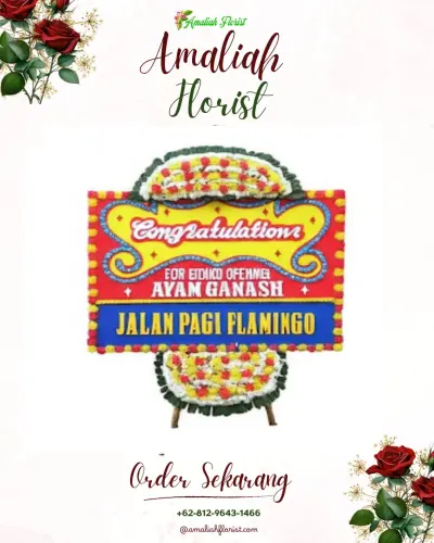 Bunga Papan Congratulation di Talang Bakung